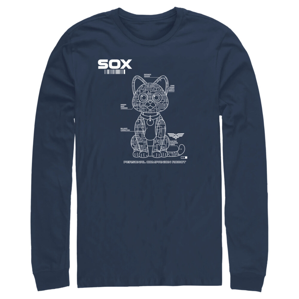 Men's Lightyear Sox Blueprint  Adult Long Sleeve Shirt