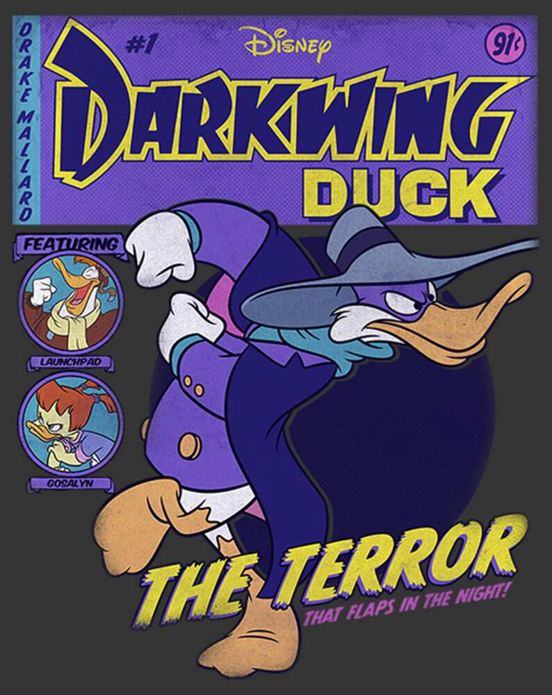 Men's Darkwing Duck Comic Cover  Adult T-Shirt