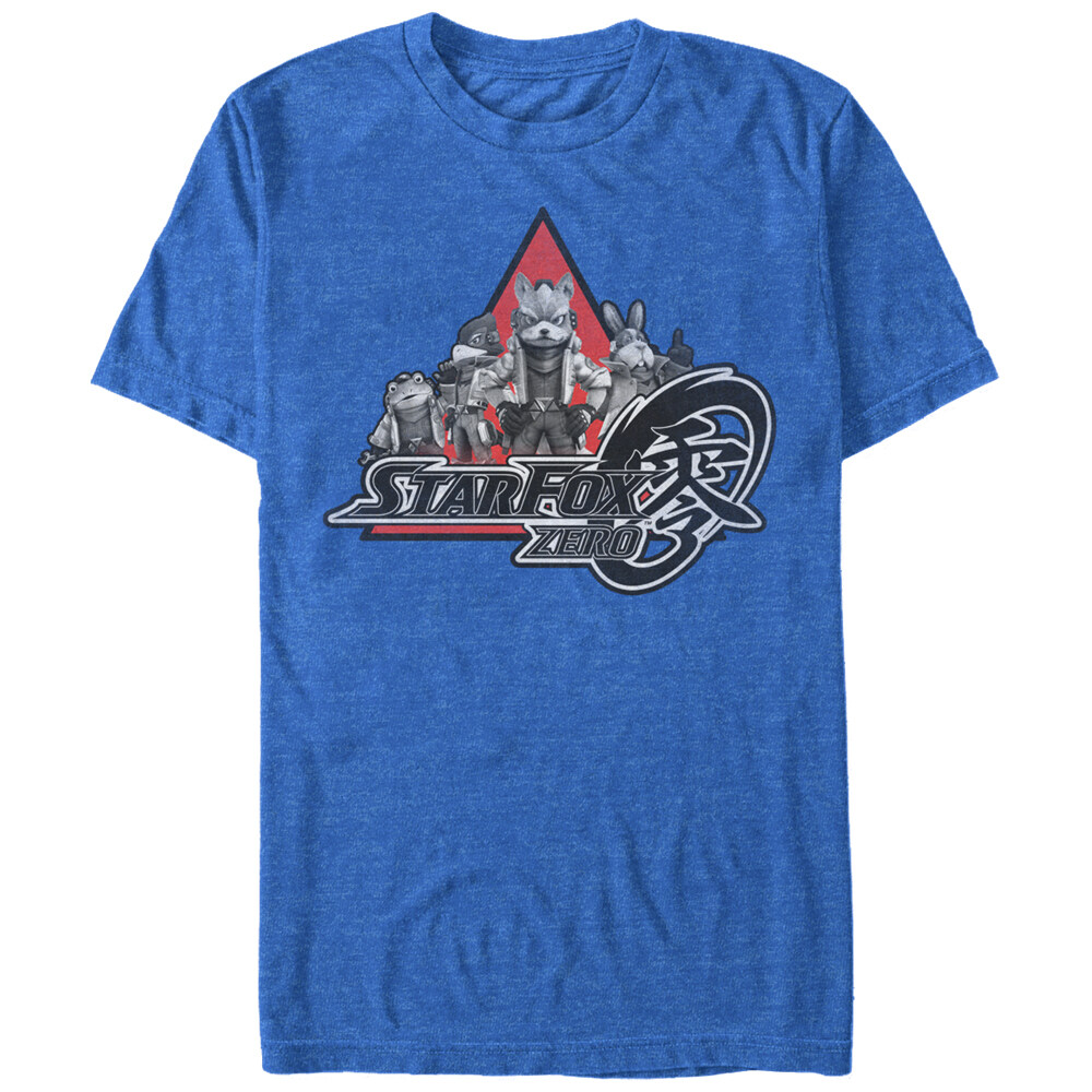 Men's Nintendo Star Fox Zero Logo Characters  Adult T-Shirt