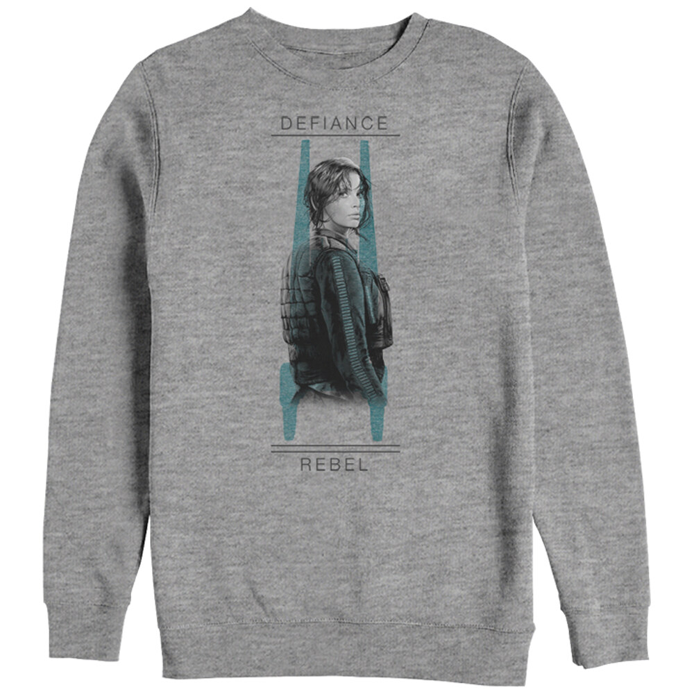 Men's Star Wars Rogue One Jyn Defiance U-Wing Stance  Adult Sweatshirt