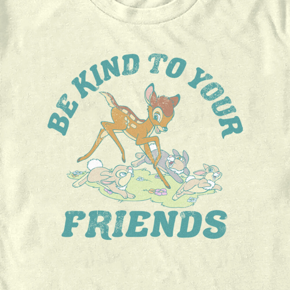 Men's Bambi Be Kind to Your Friends  Adult T-Shirt