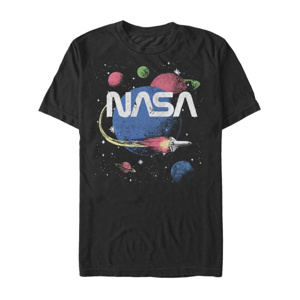 Men's NASA Retro Planet Road Trip  Adult T-Shirt