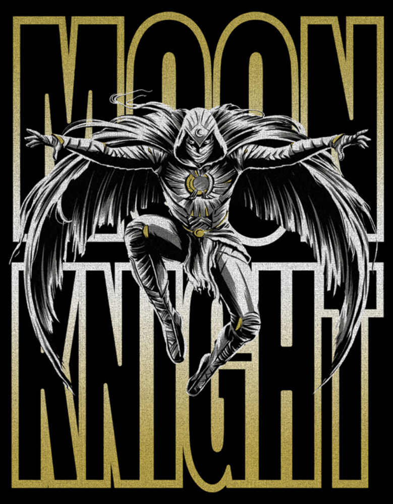 Men's Marvel: Moon Knight Jump Sketch  Adult T-Shirt