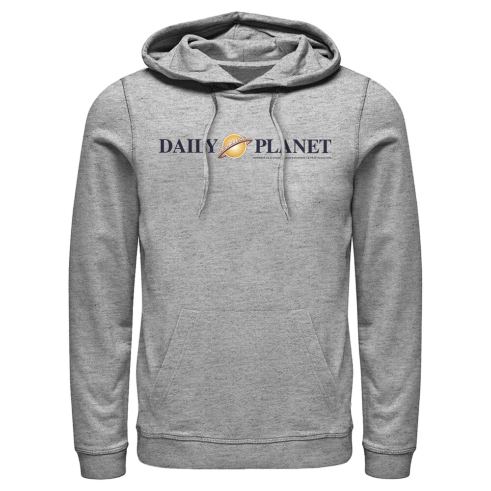 Men's Superman Daily Planet Logo  Adult Pull Over Hoodie
