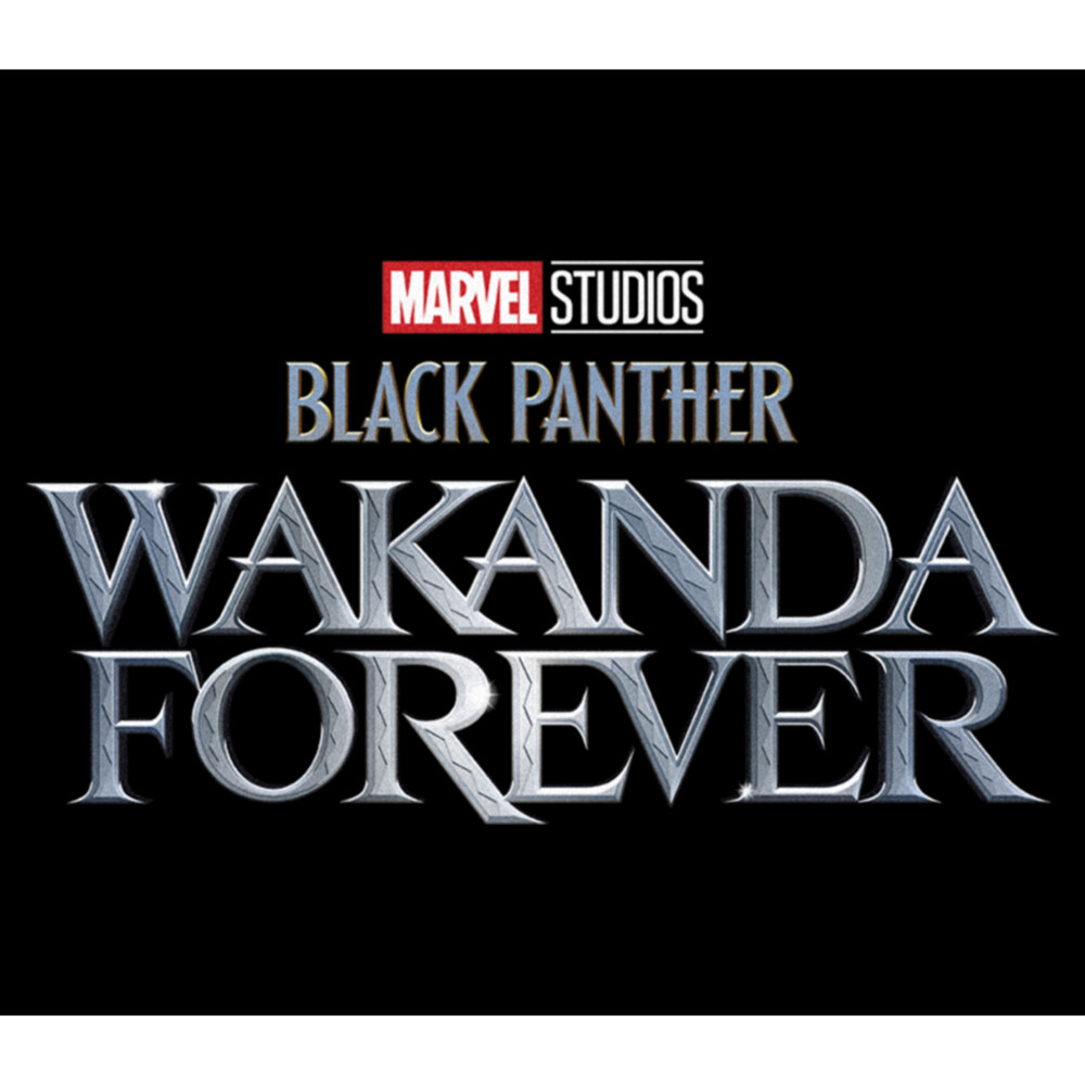 Men's Marvel: Black Panther: Wakanda Forever Metallic Movie Logo  Adult T-Shirt