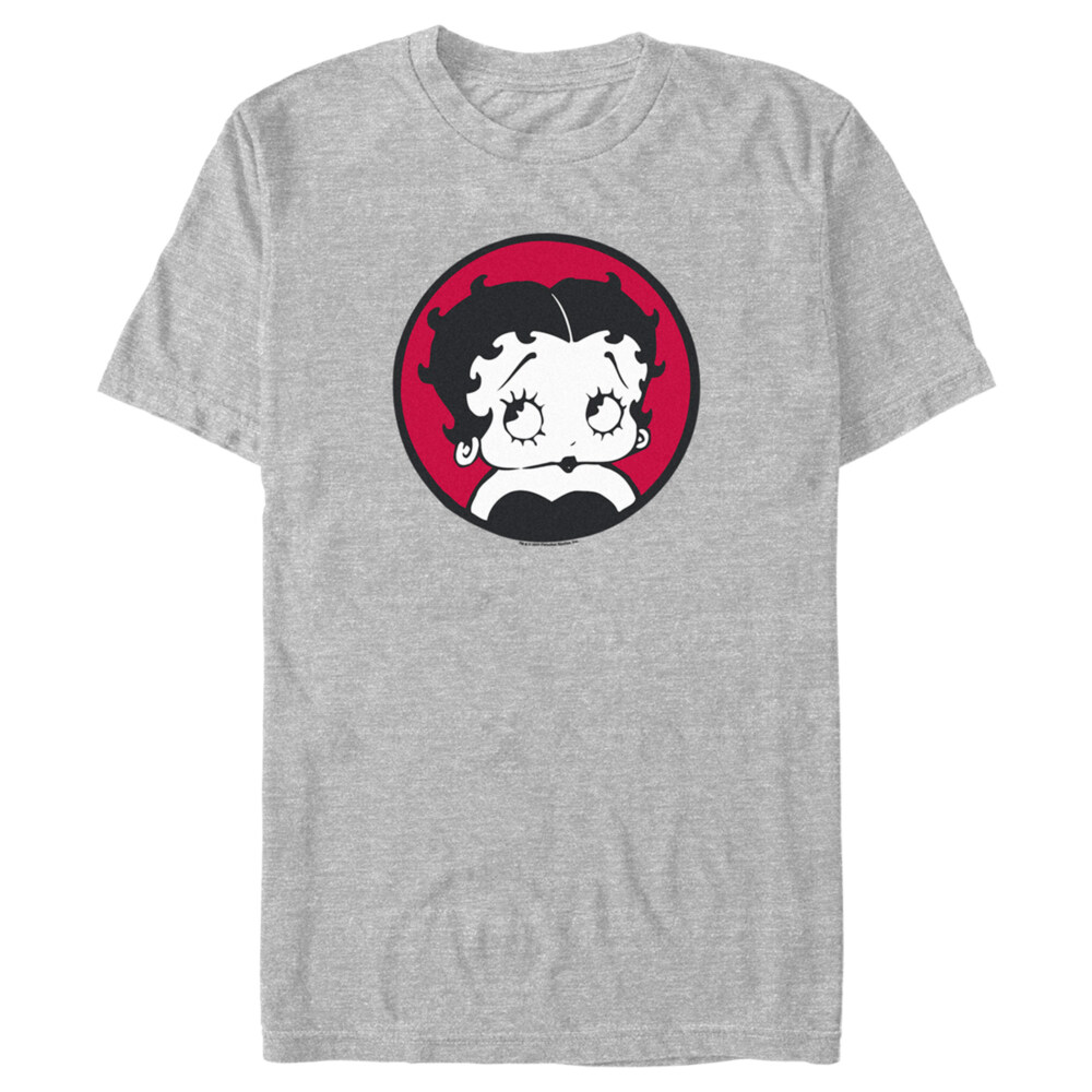 Men's Betty Boop Red Circle Betty  Adult T-Shirt