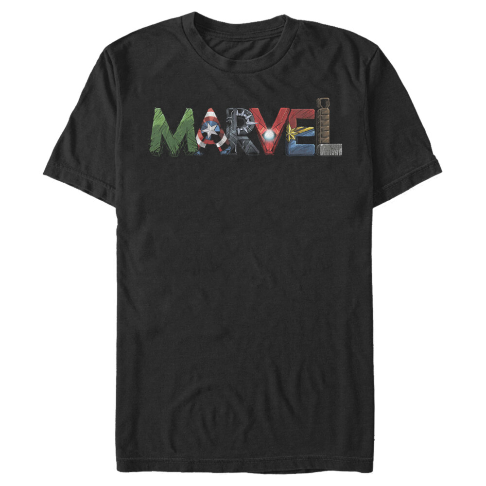 Men's Marvel Logo Hero Font  Adult T-Shirt