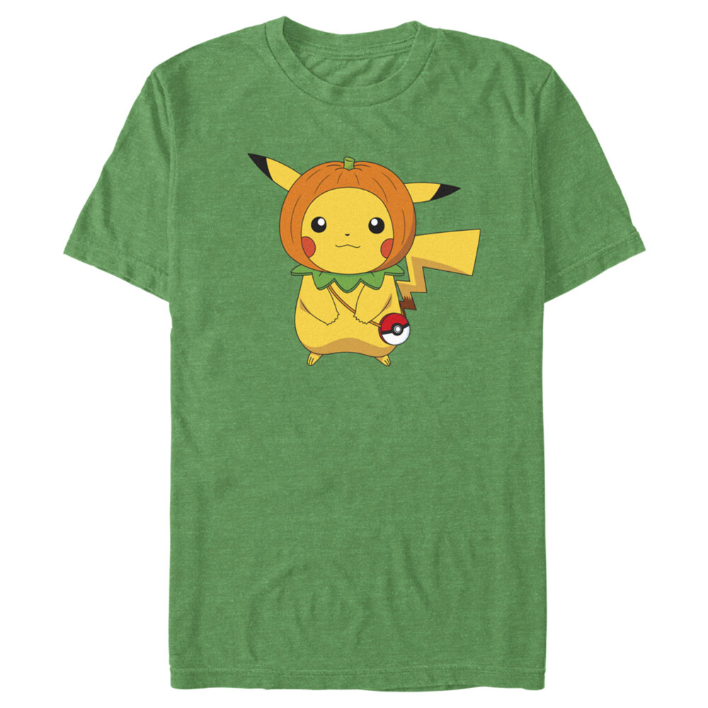 Men's Pokemon Halloween Pumpkin Pikachu  Adult T-Shirt