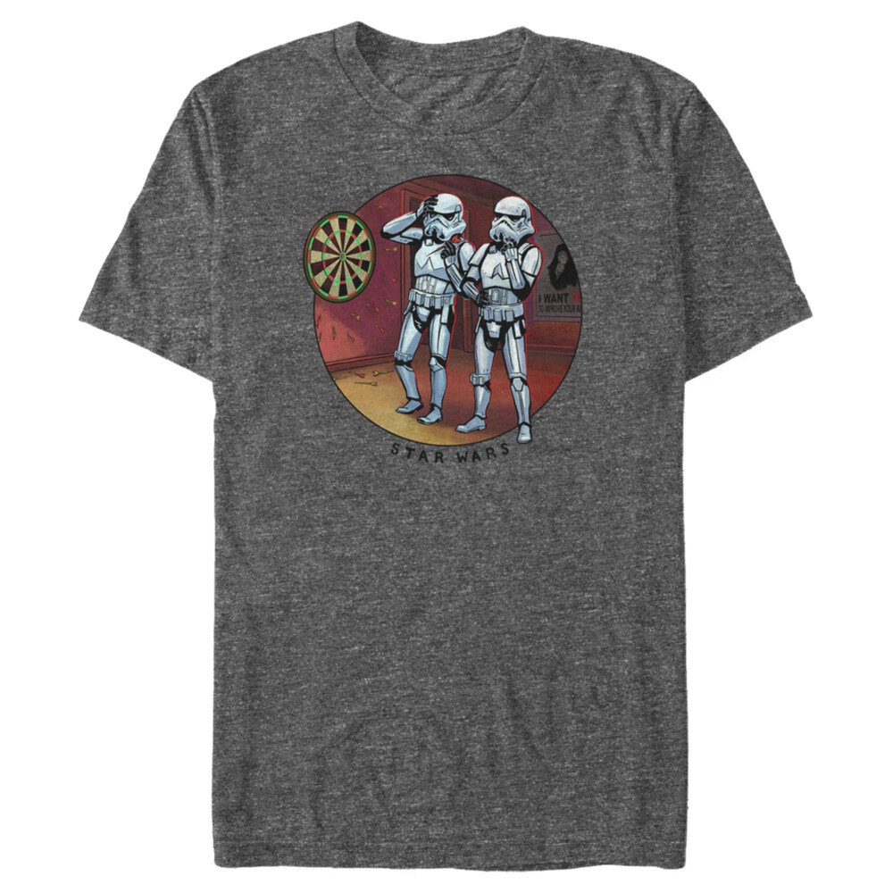 Men's Star Wars Stormtrooper Darts  Adult T-Shirt