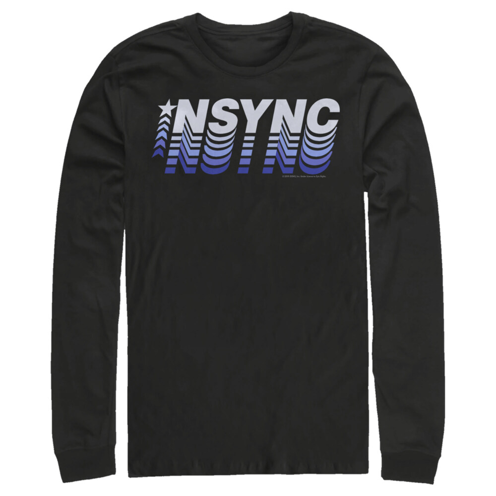 Men's NSYNC Retro Fade  Adult Long Sleeve Shirt