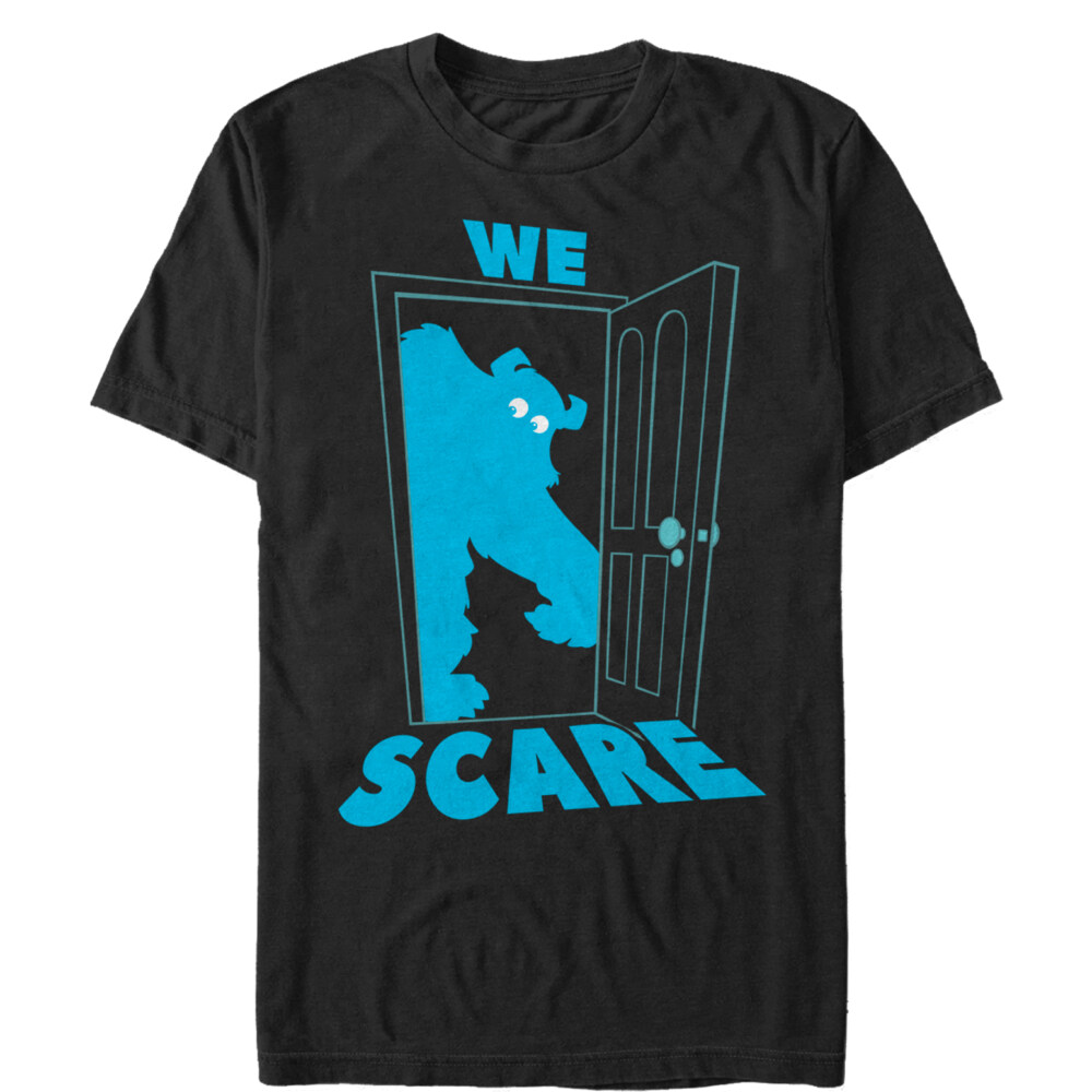 Men's Monsters Inc Sulley Scares Doorway  Adult T-Shirt