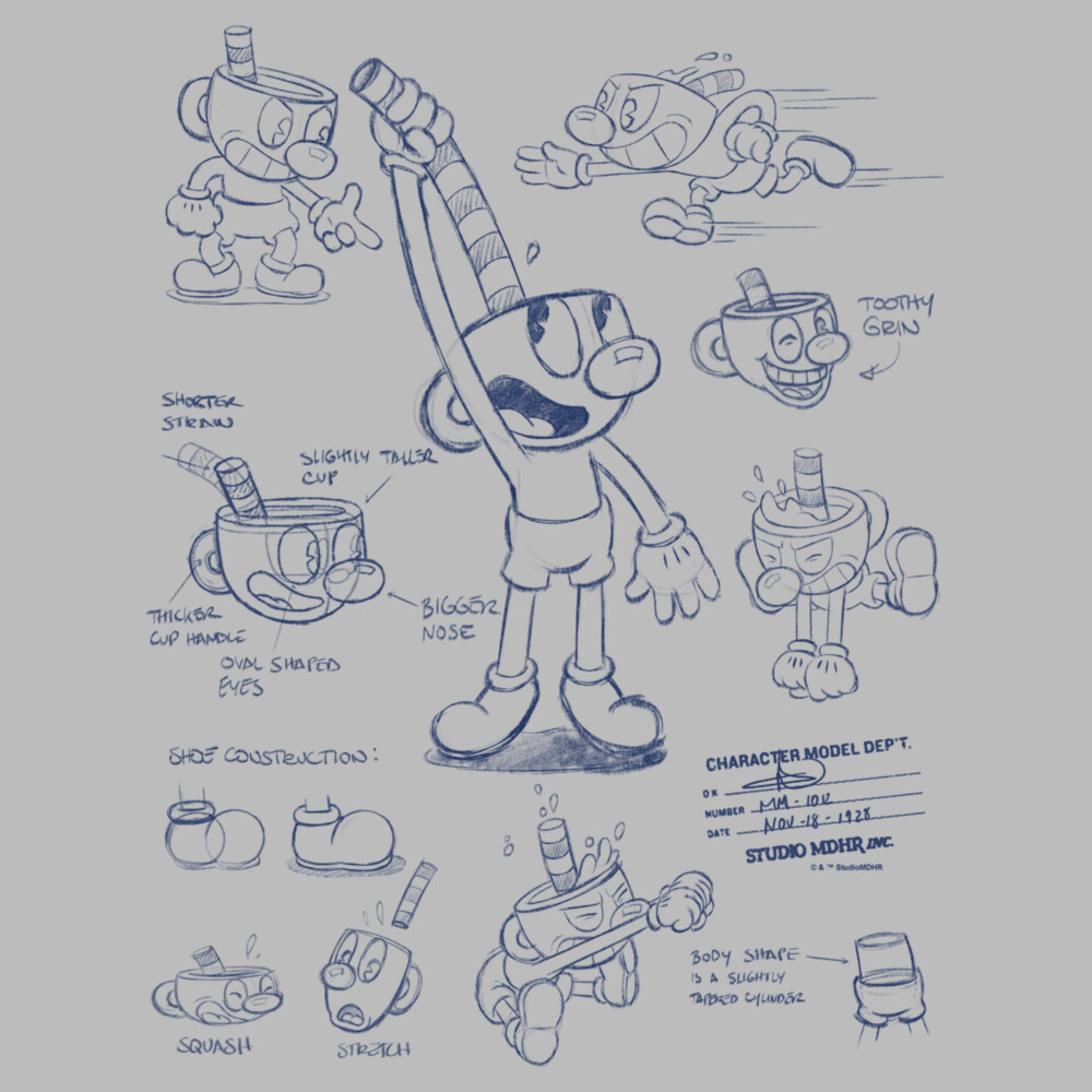 Men's Cuphead The Delicious Last Course Concept Cup  Adult T-Shirt