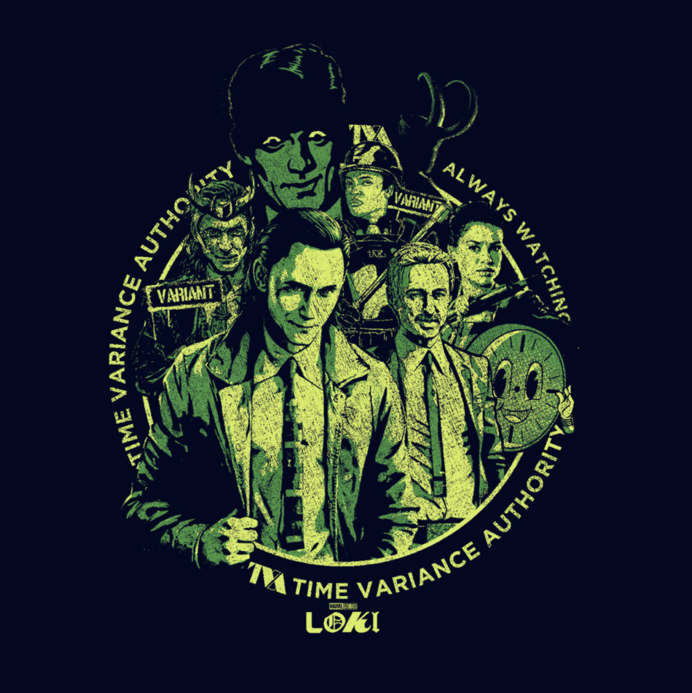 Men's Marvel Loki Time Variance Authority Agents  Adult T-Shirt