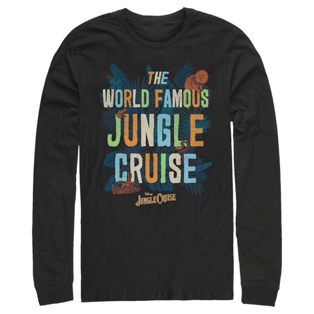 Men's Jungle Cruise The World Famous Logo  Adult Long Sleeve Shirt