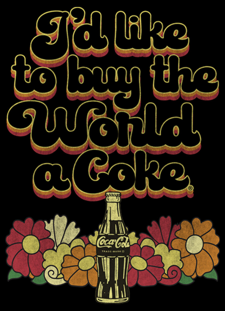Men's Coca Cola Unity I'd Like to Buy the World a Coke Retro  Adult T-Shirt