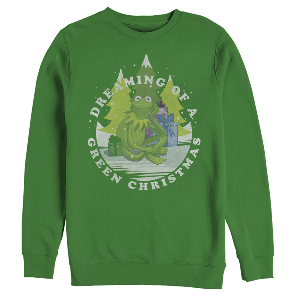 Men's The Muppets Dreaming of a Green Christmas  Adult Sweatshirt