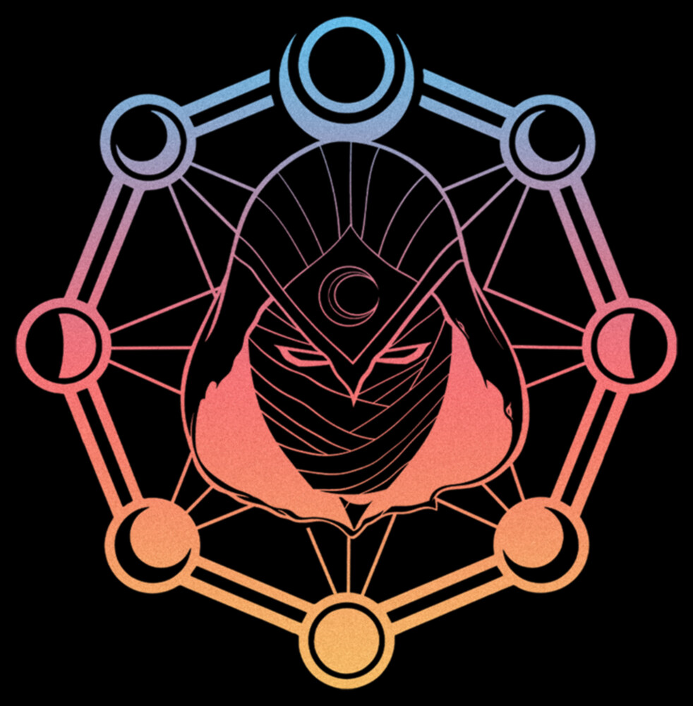 Men's Marvel: Moon Knight Colorful Moon Phases  Adult T-Shirt