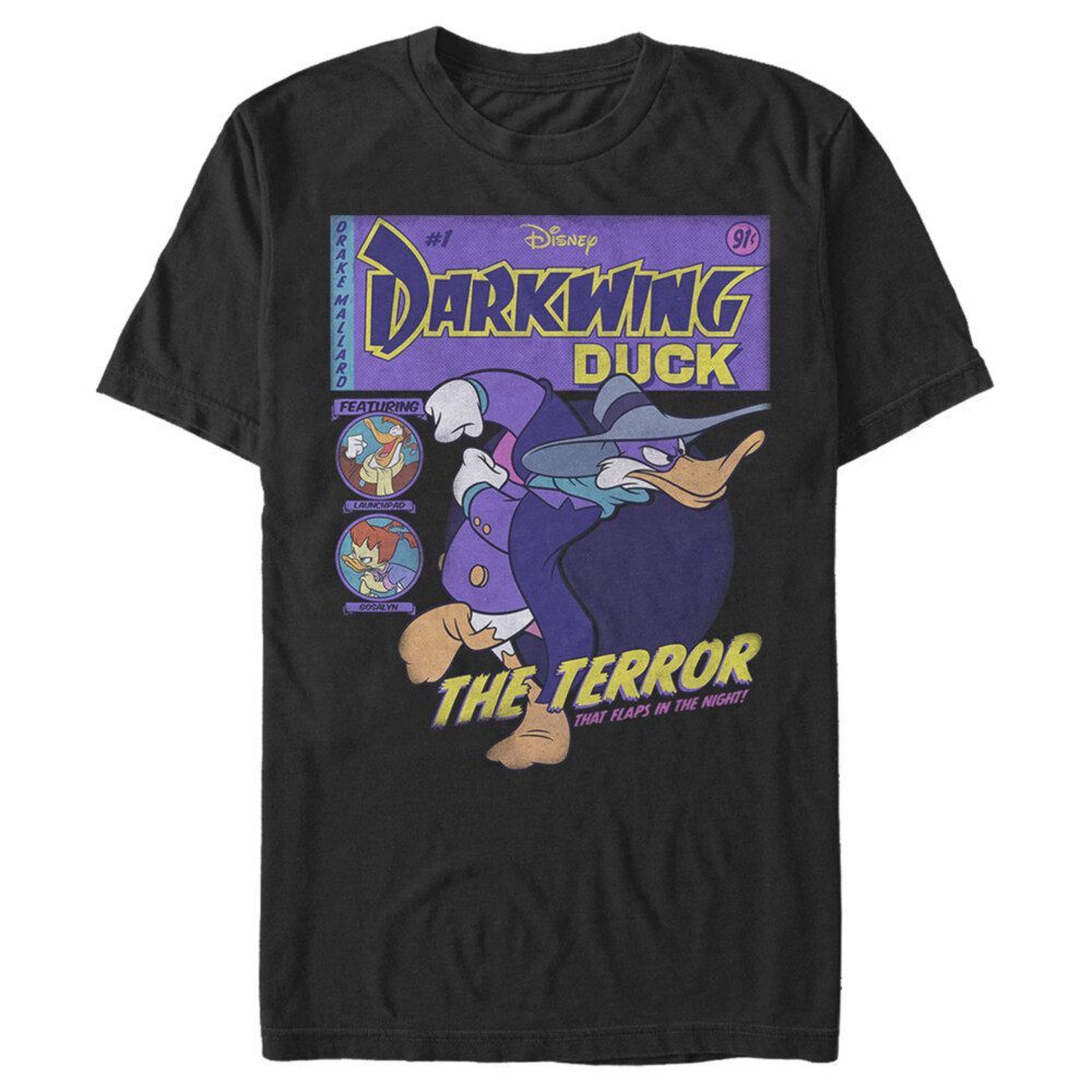 Men's Darkwing Duck The Terror That Flaps In The Night Comic Cover  Adult T-Shirt