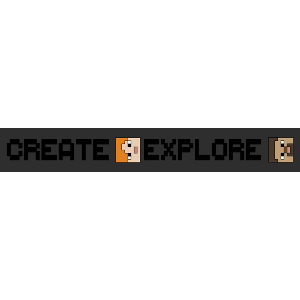 Men's Minecraft Create Explore Alex and Steve  Adult T-Shirt