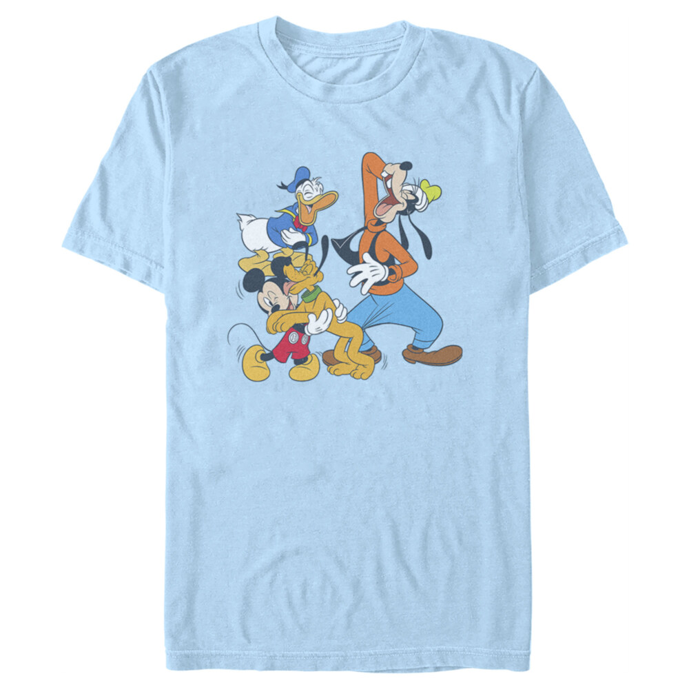 Men's Mickey & Friends Laughing Crew  Adult T-Shirt