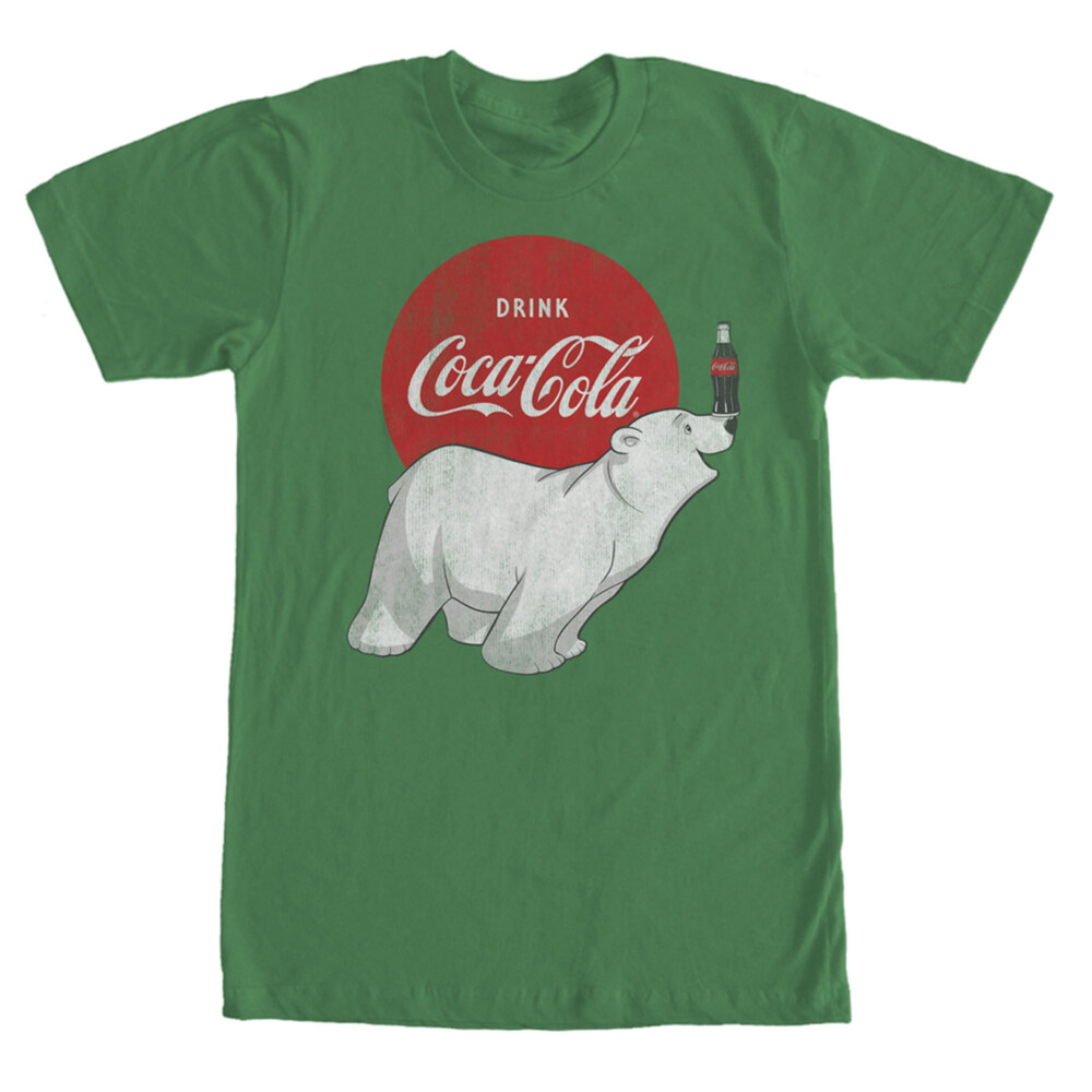Men's Coca Cola Polar Bear  Adult T-Shirt