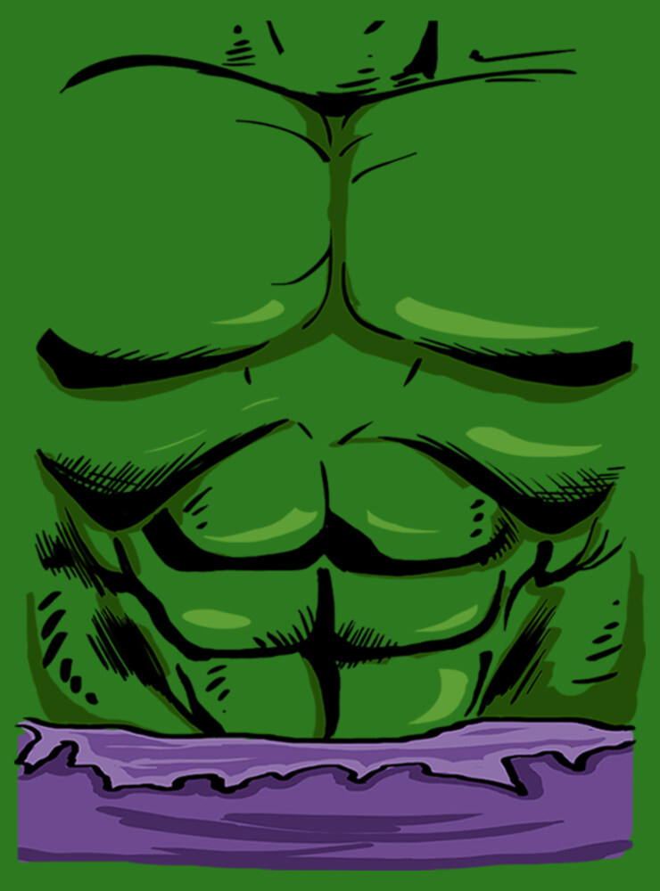 Men's Marvel Halloween Hulk Classic Costume  Adult Sweatshirt