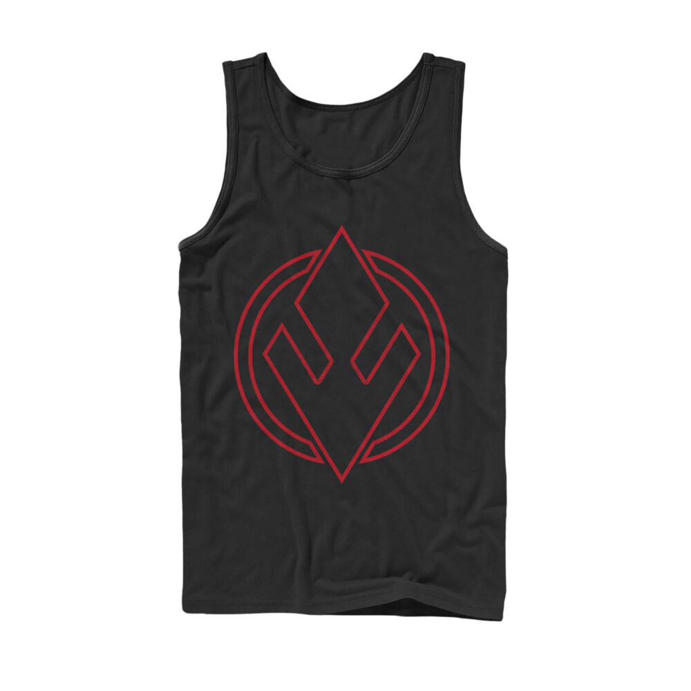 Men's Star Wars: The Rise of Skywalker Sith Trooper Symbol  Adult Tank Top