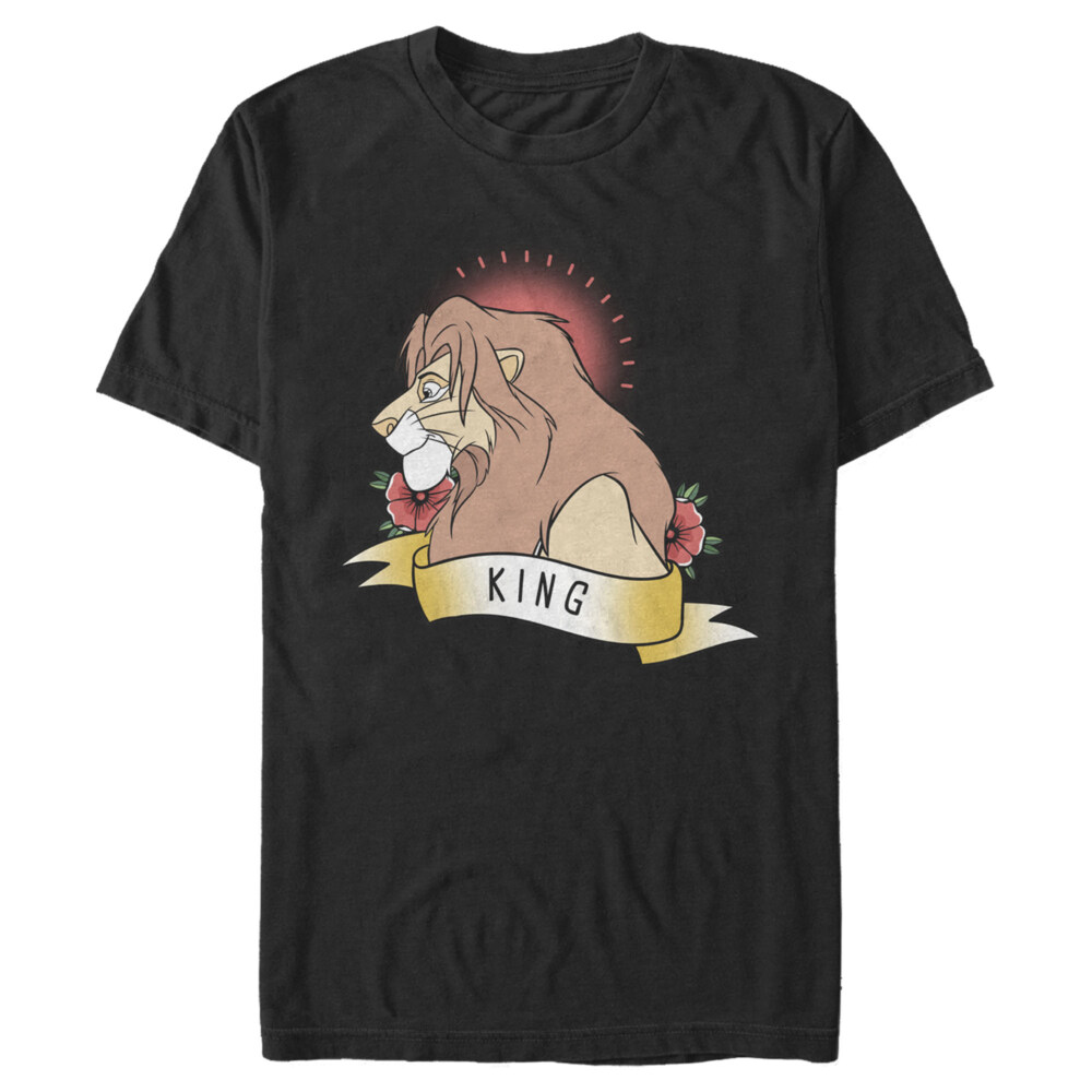 Men's Lion King Valentine Simba King  Adult T-Shirt