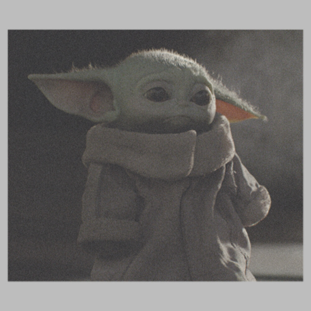 Men's Star Wars: The Mandalorian Sad Grogu Meme  Adult T-Shirt