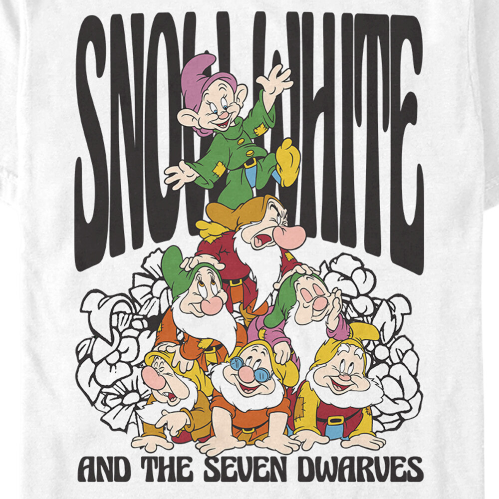 Men's Snow White and the Seven Dwarves Dwarf Group Logo  Adult T-Shirt