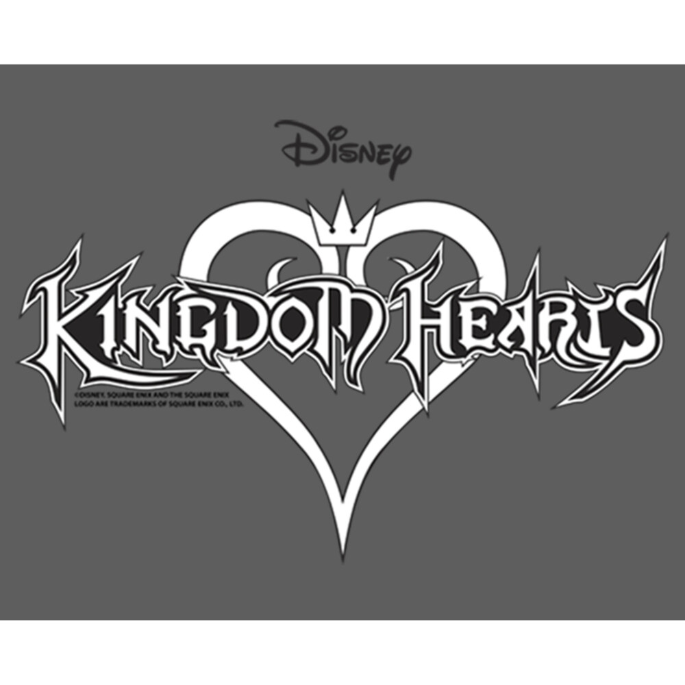 Men's Kingdom Hearts 1 Sketch Logo  Adult Tank Top