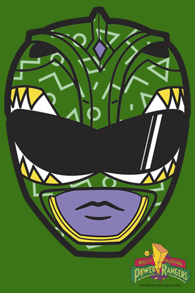 Men's Power Rangers Green Ranger Helmet  Adult T-Shirt
