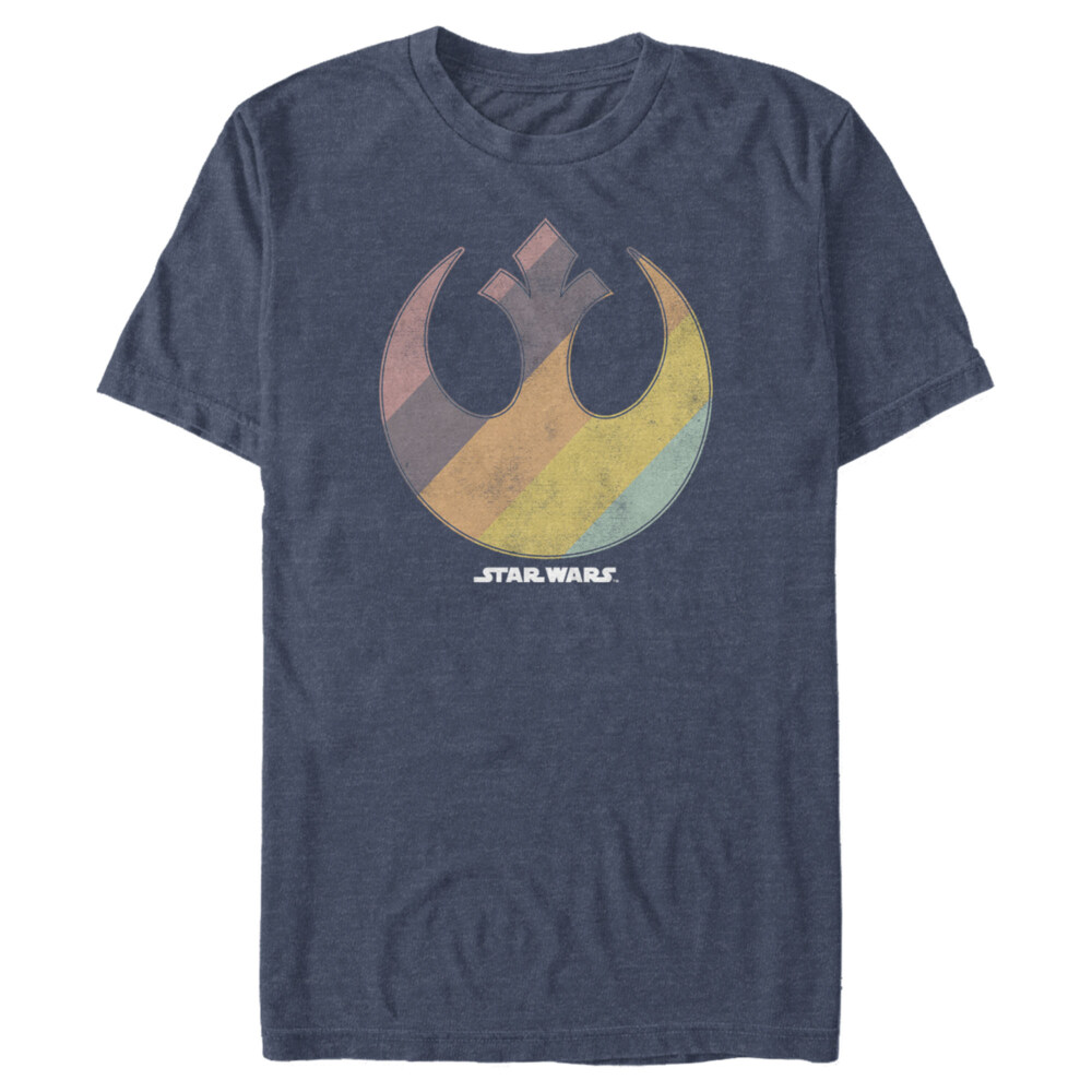 Men's Star Wars Rainbow Rebel Logo  Adult T-Shirt