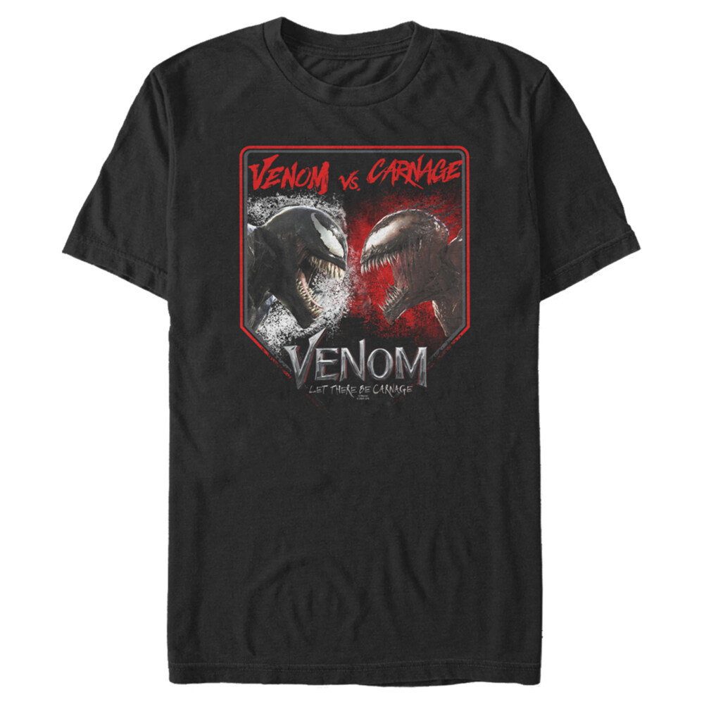 Men's Marvel Venom: Let There be Carnage Battle Time Venom Vs Carnage  Adult T-Shirt