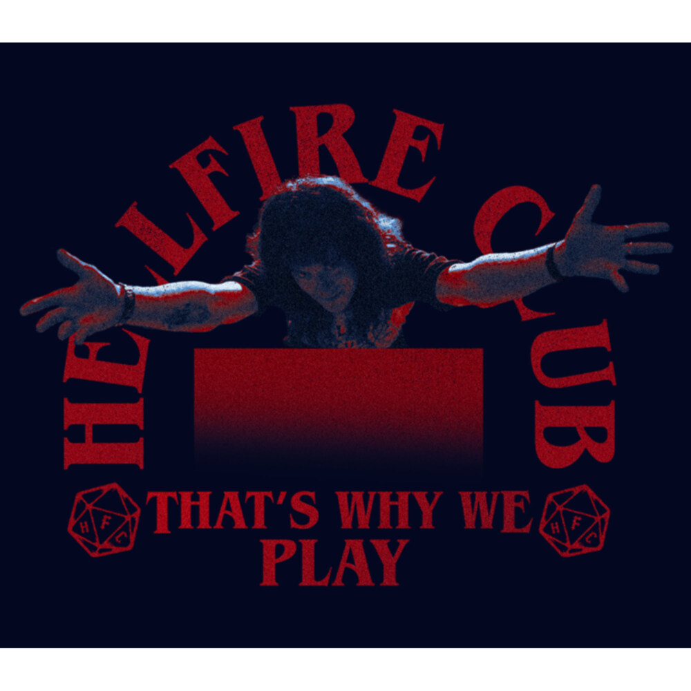 Men's Stranger Things Eddie Munson Hellfire Club That's Why We Play  Adult T-Shirt
