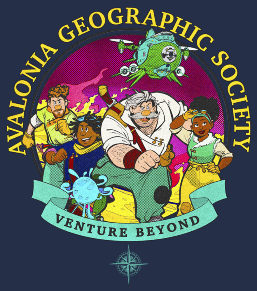 Men's Strange World Avalonia Geographic Society Venture Beyond Group  Adult T-Shirt