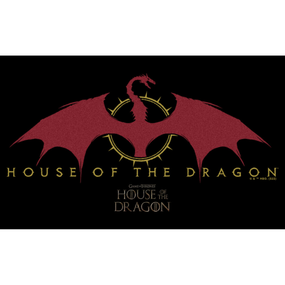 Men's Game of Thrones: House of the Dragon Red Dragon Logo  Adult T-Shirt