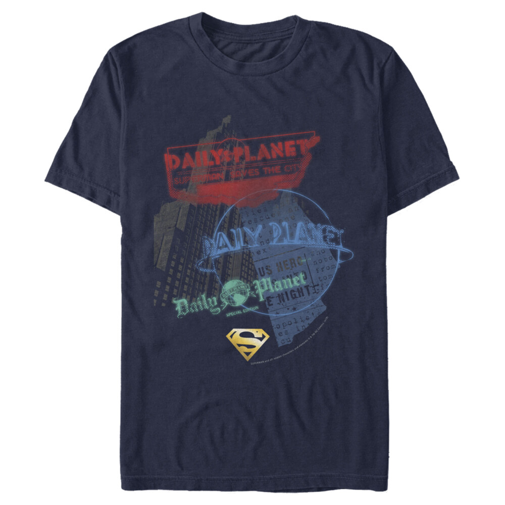 Men's Superman Daily Planet in News  Adult T-Shirt