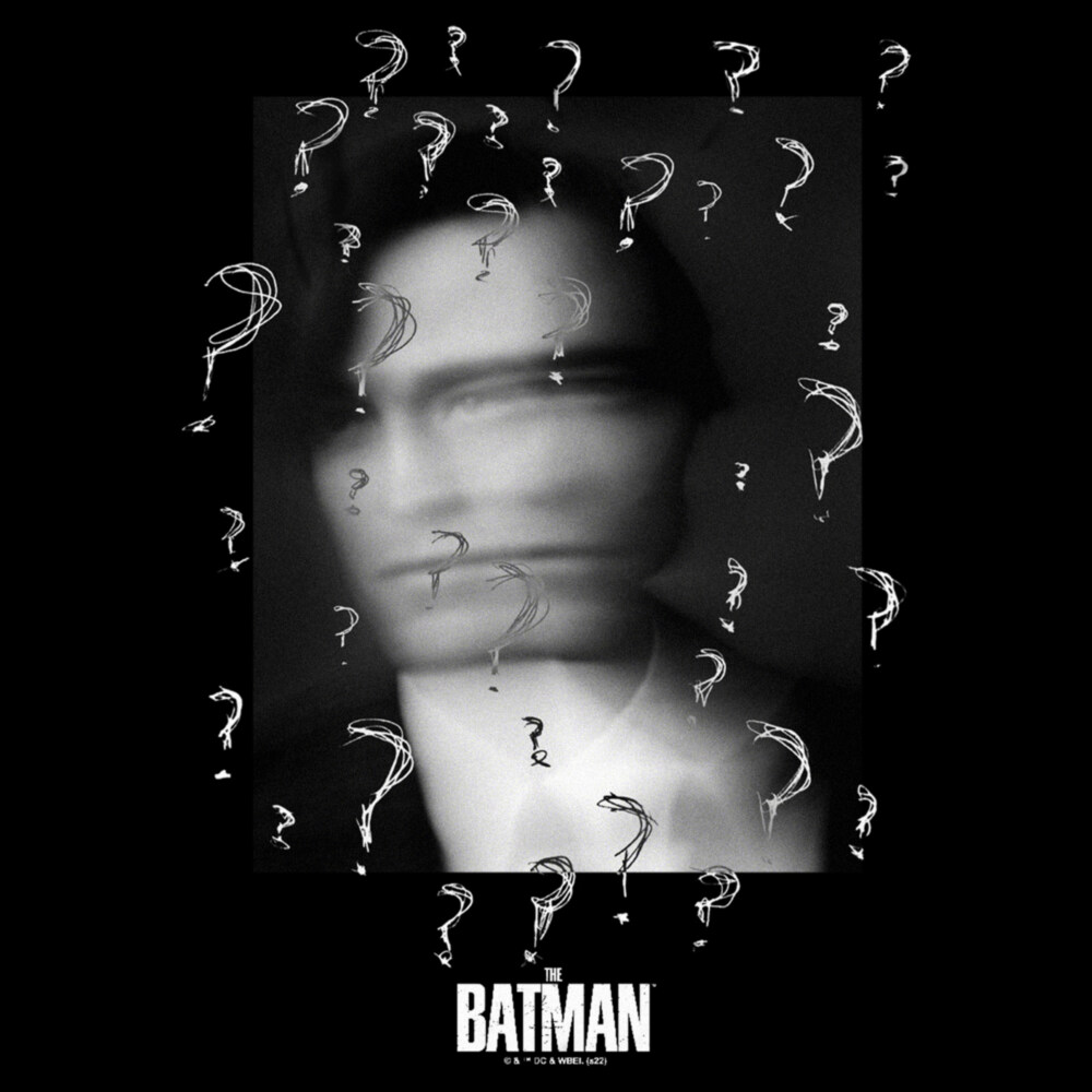 Men's The Batman Faded Who Is Batman?  Adult T-Shirt