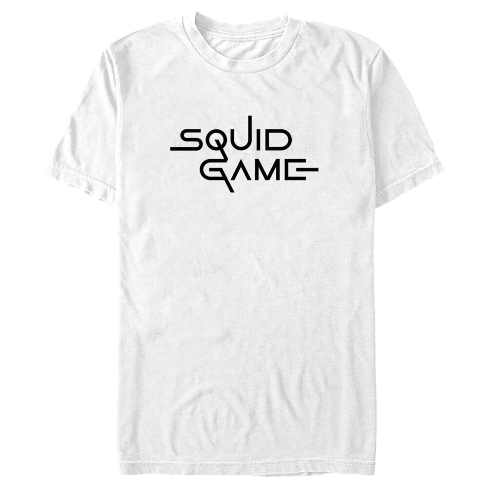 Men's Squid Game Logo White  Adult T-Shirt