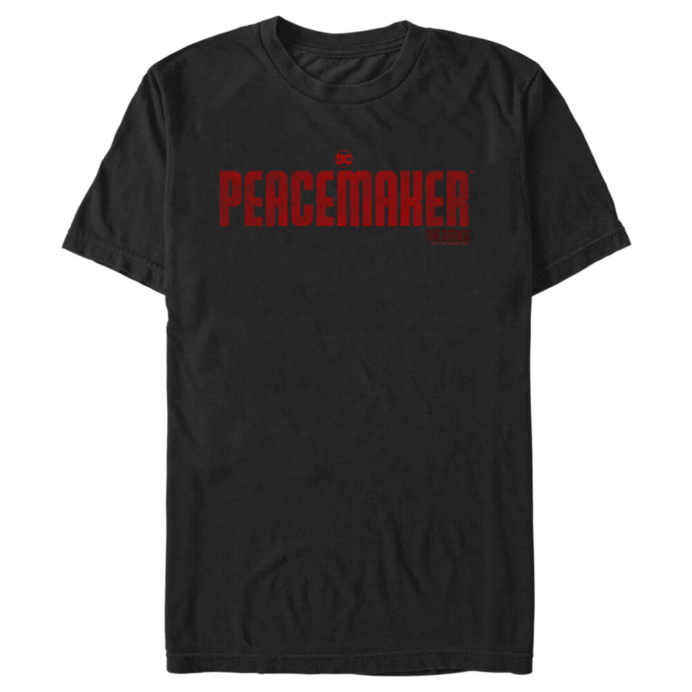 Men's Peacemaker Red Distressed Logo  Adult T-Shirt