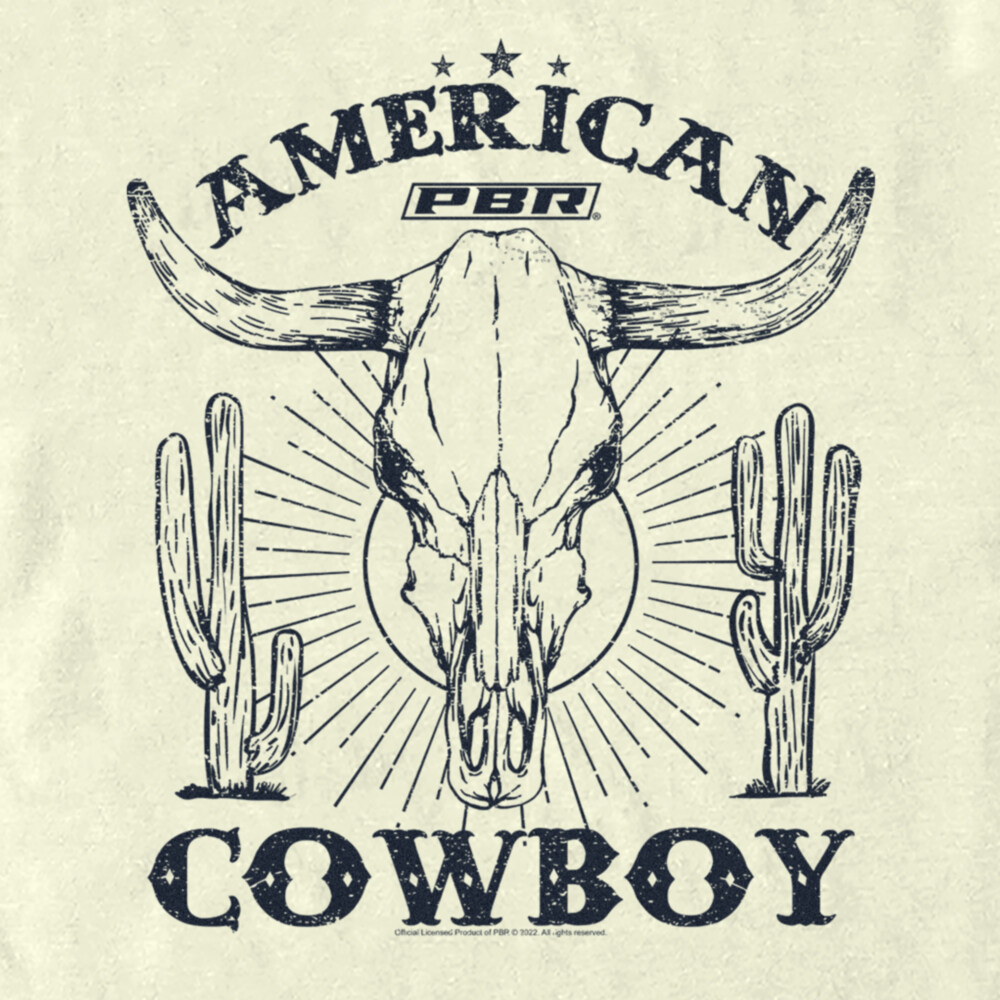 Men's Professional Bull Riders American Cowboy  Adult T-Shirt
