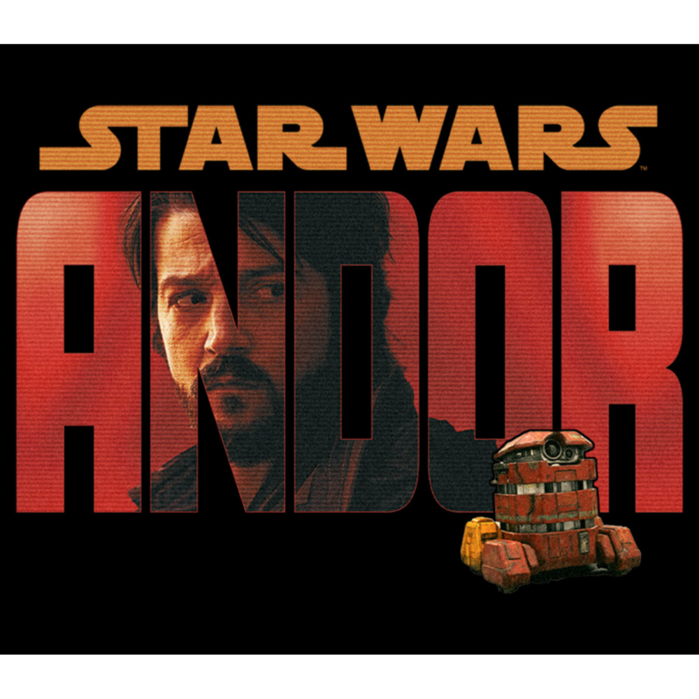 Men's Star Wars: Andor Cassian Red Logo  Adult T-Shirt