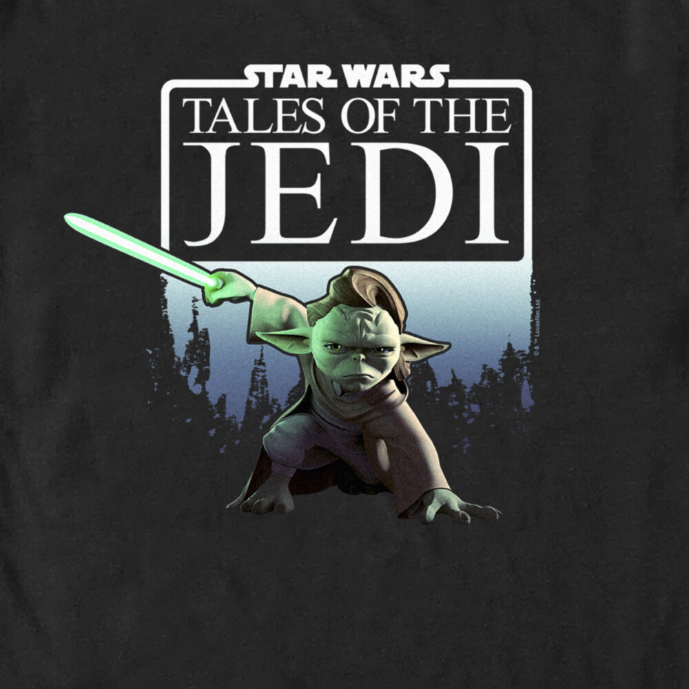 Men's Star Wars: Tales of the Jedi Yaddle Poster  Adult T-Shirt
