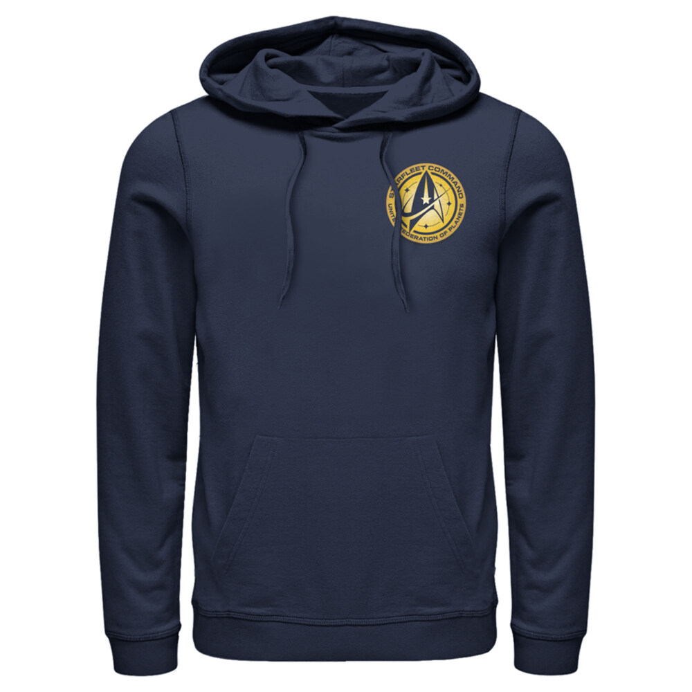 Men's Star Trek: Discovery Pocket United Federation of Planets  Adult Pull Over Hoodie