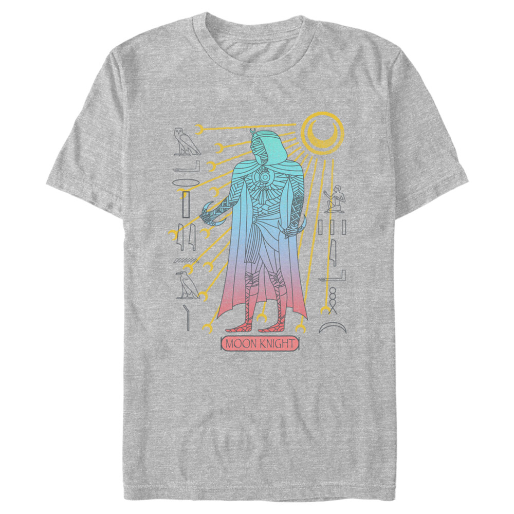 Men's Marvel: Moon Knight Colorful Egyptian Portrait  Adult T-Shirt