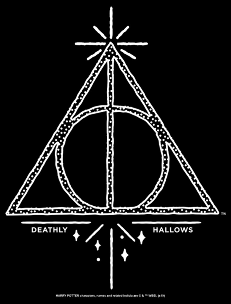 Men's Harry Potter Deathly Hallows Symbol  Adult Pull Over Hoodie