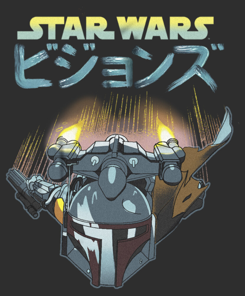 Men's Star Wars: Visions Boba Fett Jetpack  Adult T-Shirt