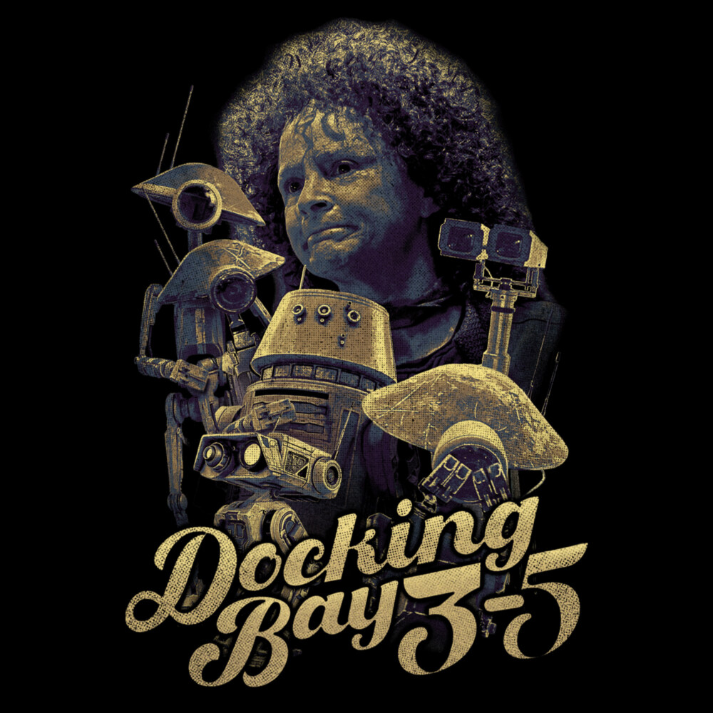 Men's Star Wars: The Book of Boba Fett Peli Motto Docking Bay 3-5  Adult Long Sleeve Shirt