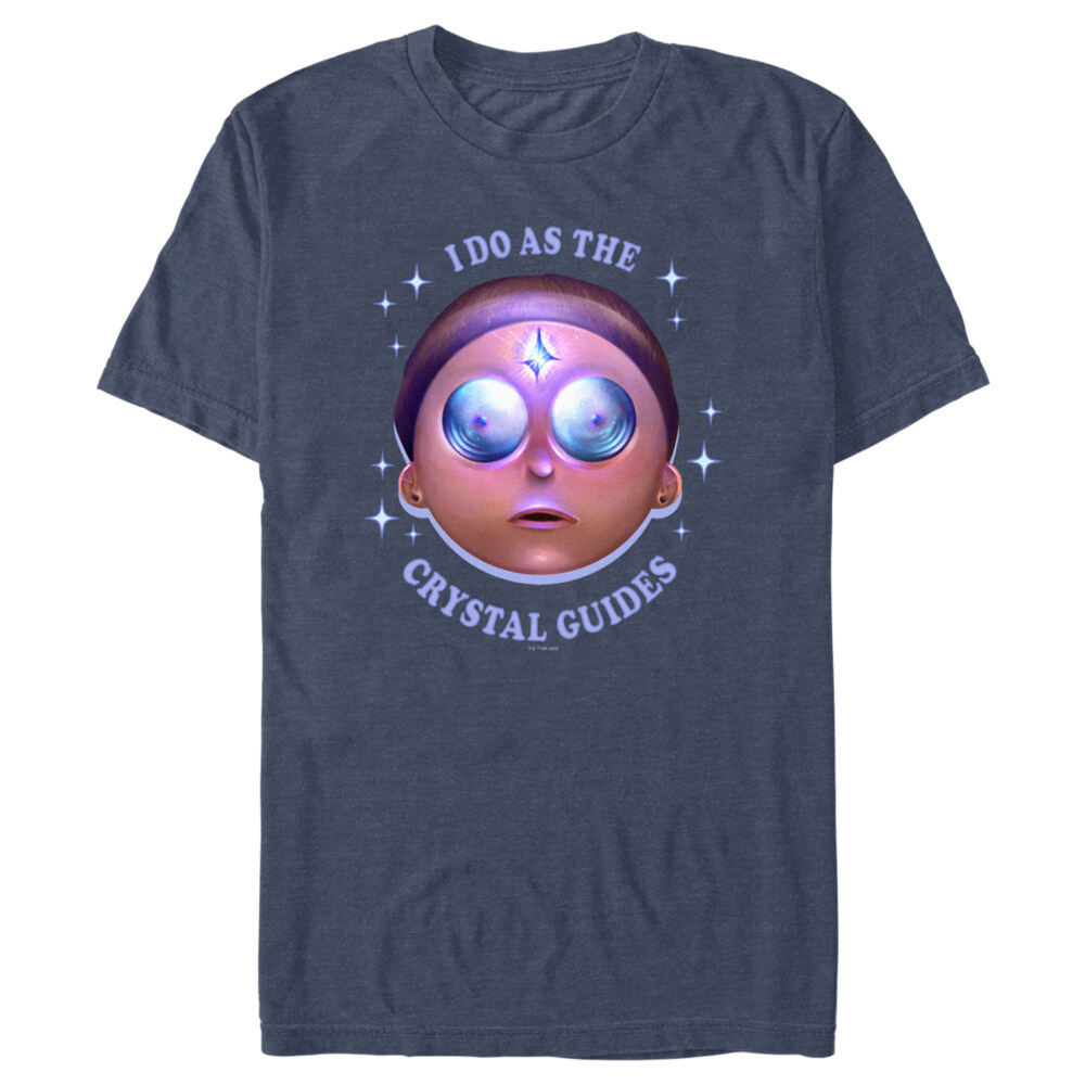 Men's Rick And Morty I Do as the Crystal Guides  Adult T-Shirt